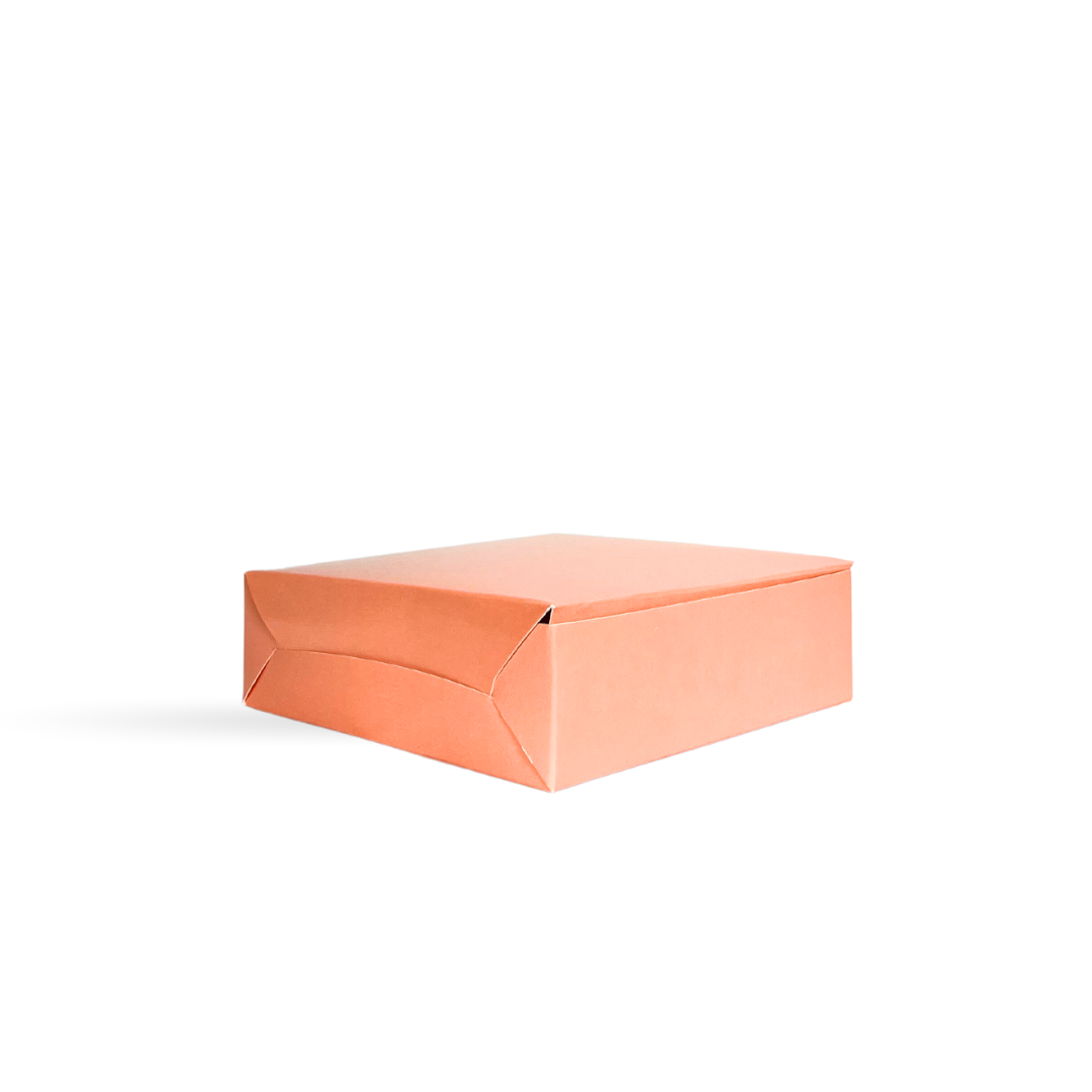 Peach Donut Box- 4.2x4.2x2.2 inches