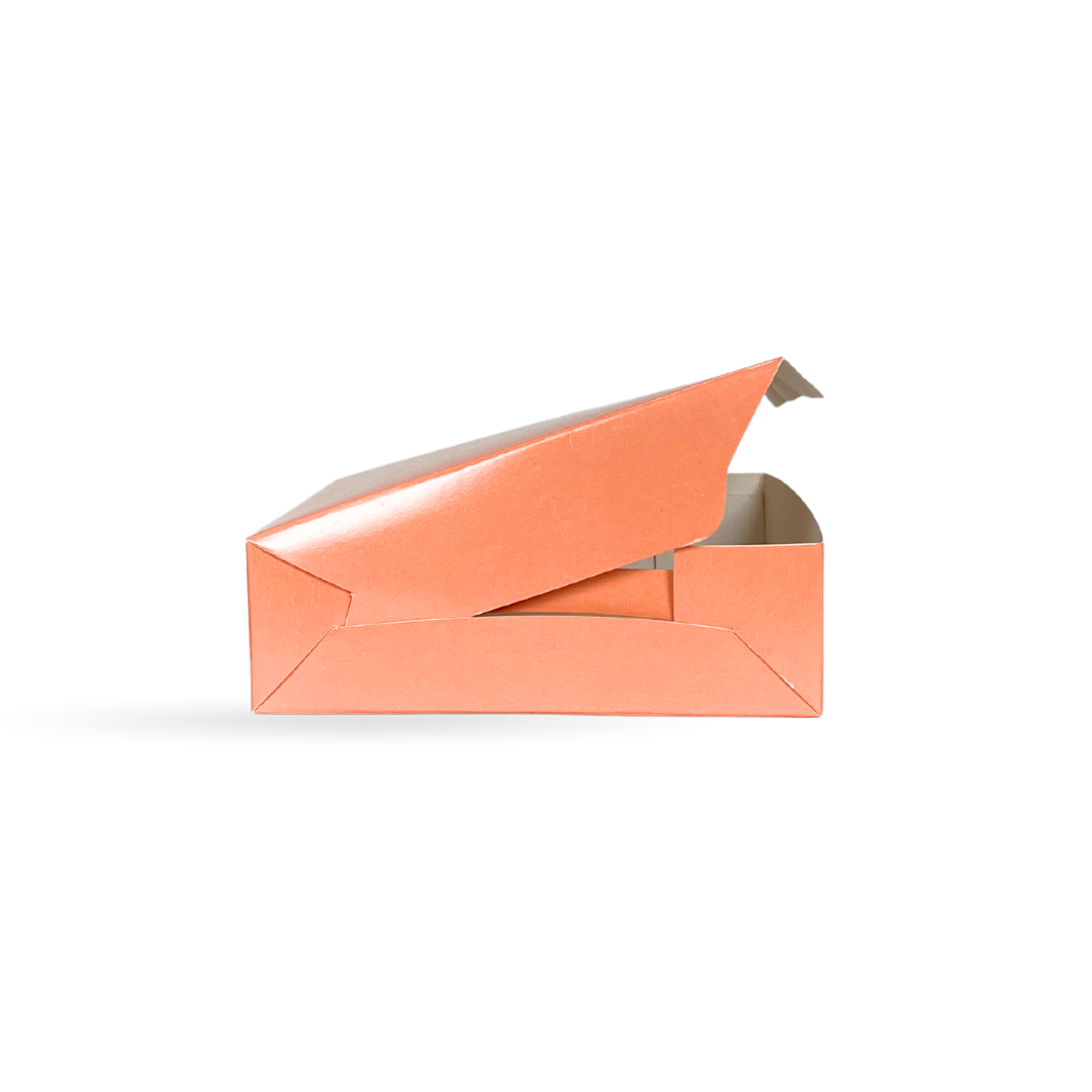Peach Donut Box- 4.2x4.2x2.2 inches