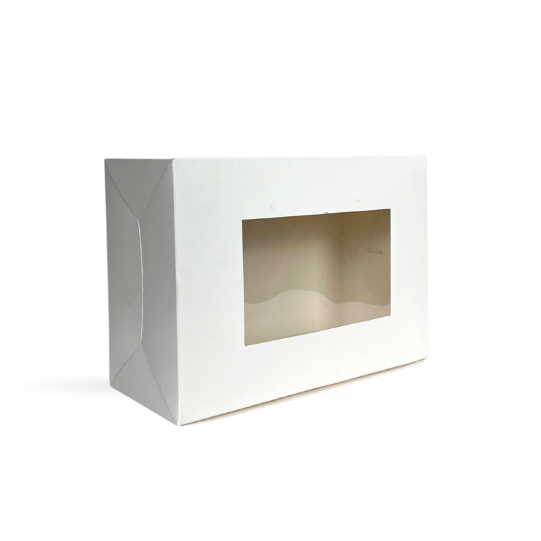 6 Cavity - Cupcake Box - 10x7x4 White
