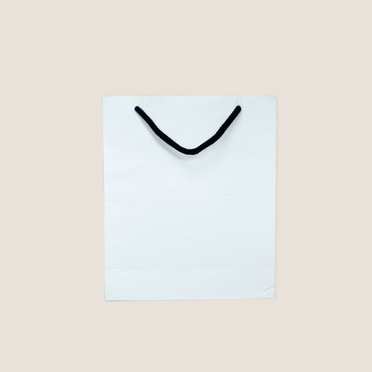 White Paperbag- 8x3x10 inches