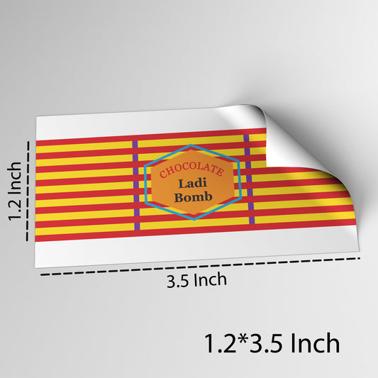 Ladi Bomb Cracker Chocolate Stickers - (pack of 5 sheets)