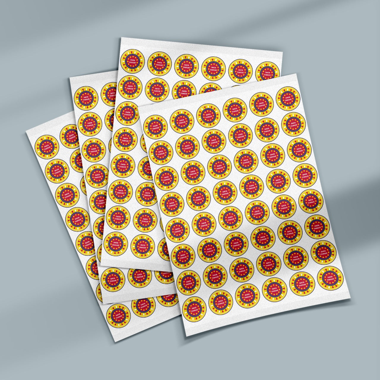 Jamin Chakkar Cracker Chocolate Stickers (pack of 5 sheets)
