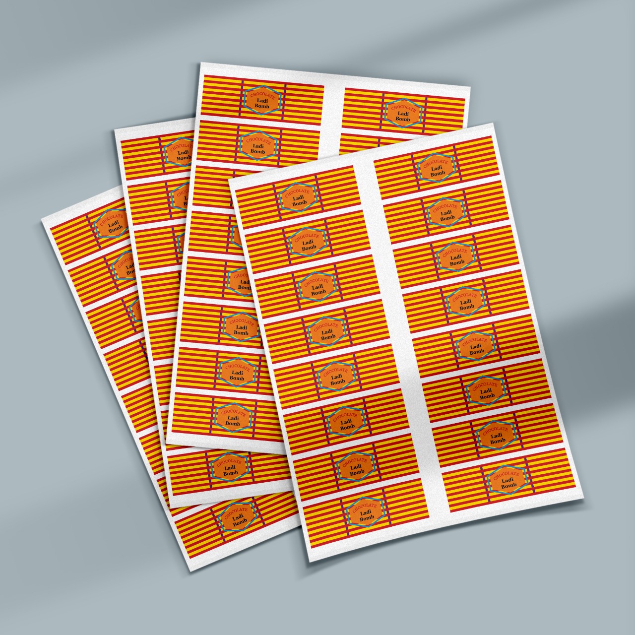 Ladi Bomb Cracker Chocolate Stickers - (pack of 5 sheets)