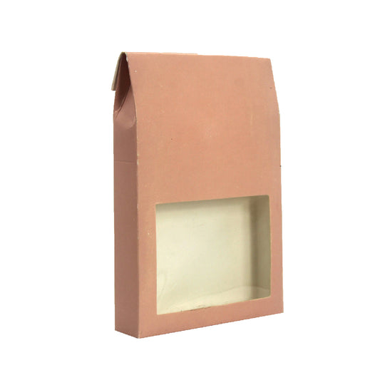 Peach Chocolate/Dry fruit Box- 8x5x1 inches