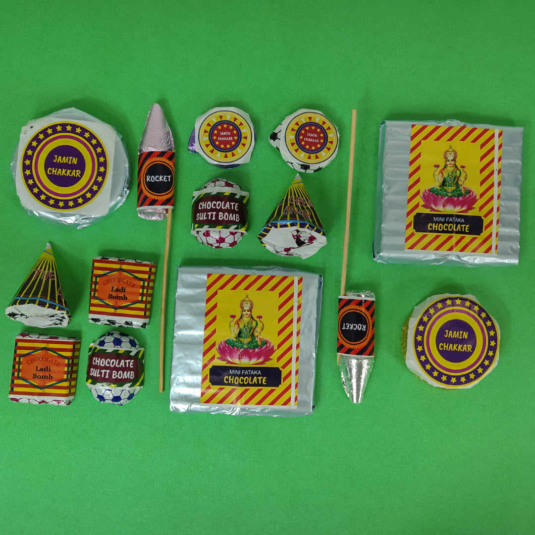 Jamin Chakkar (Large) Cracker Chocolate Stickers (pack of 5 sheets)