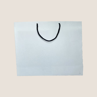 White Paperbag- 15x4x12 inches