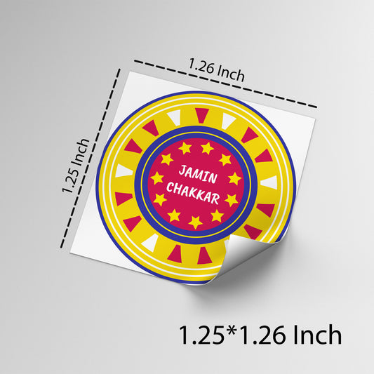 Jamin Chakkar Cracker Chocolate Stickers (pack of 5 sheets)